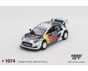 MiniGT MGT01074-L Ford Puma Rally1 No.16 M-Sport Ford WRT 2024 Rally Finland 3rd Place - 1:64 Scale