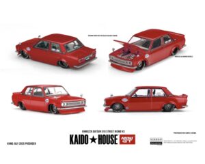 MiniGT MGTKHMG229 Datsun 510 Street Nismo V3 - 1:64 Scale