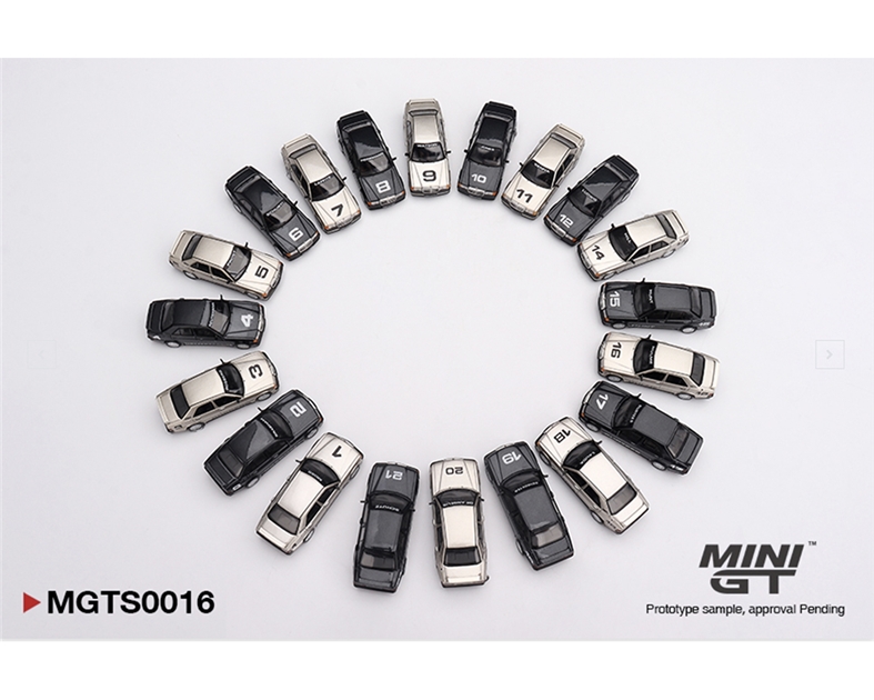 MiniGT MGTS0016 1984 Nurburgring Race Of Champions 20 Car Set Ltd 5000 - 1:64 Scale