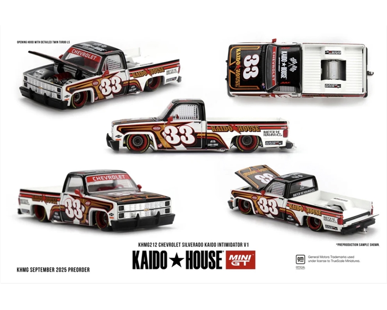 MiniGT MGTKHMG212 Chevrolet Silverado Kaido Intimidator V1 - 1:64 Scale
