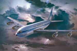 Roden PKROD338 US Boeing 707-321 Pan American Passenger Aircraft - 1:144 Scale