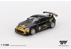 MiniGT MGT01149-R Toyota GR86 LB Nation Black/Gold (RHD) - 1:64 Scale