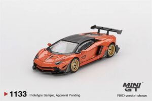 MiniGT MGT01133-R LB Works Lamborghini Aventador Limited Edition Orange MDX 2025 (RHD) - 1:64 Scale