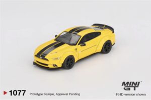 MiniGT MGT01077-R LB-Works Ford Mustang Triple Yellow (RHD) - 1:64 Scale