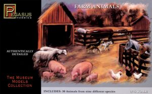 Pegasus PKPG7006 Mission Animal Figures (Qty 30) - 1:48 Scale