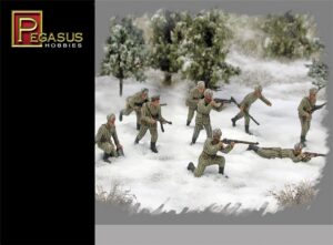 Pegasus PKPG7269 WWII Russian Infantry Winter Figures (Qty 40) - 1:72 Scale