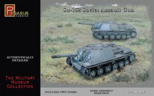 Pegasus PKPG7668 Soviet Army Su-152 Assault Guns (Qty 2) - 1:72 Scale