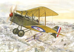 Roden PKROD023 British Royal Air Force S.E.5a w/ Hispano Suiza WWI Fighter Aircraft - 1:72 Scale