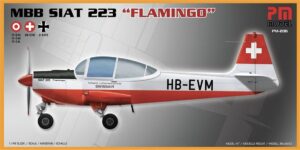 PM PKPM206 MBB Siat-223 Flamingo Civil Trainer Aircraft - 1:48 Scale
