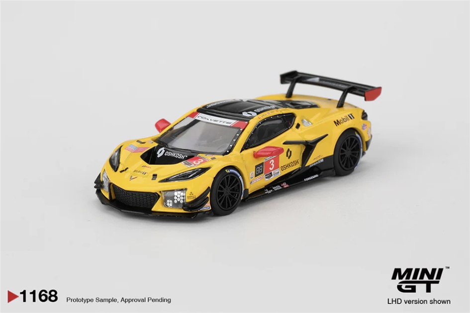 MiniGT MGT01168-L Chevrolet Corvette Z06 GT3.R No.3 Corvette Racing (LHD) - 1:64 Scale