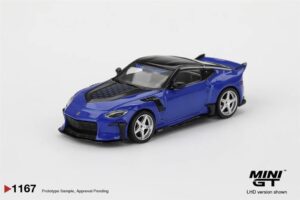MiniGT MGT01167-R Nissan Z VeilSide FFZ400 Seiran Blue (RHD) - 1:64 Scale