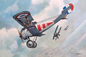 Roden PKROD059 French Air Force Nieuport 24bis WWI Fighter Aircraft - 1:72 Scale