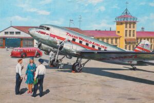 Roden PKROD309 US Douglas DC-3 Passenger Plane - 1:144 Scale