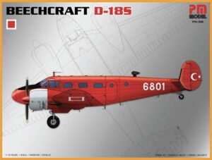 PM PKPM306 Turkish Air Force Beechcraft D-18S Trainer Aircraft - 1:72 Scale