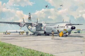 Roden PKROD336 US Air Force C-133A w/ PGM-17 Thor IRBM Military Transport Aircraft - 1:144 Scale