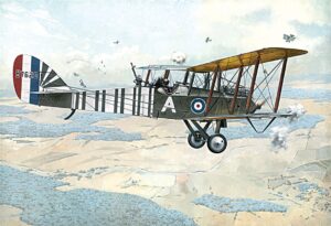 Roden PKROD423 British Royal Air Force De Havilland D.H.9 WWI Bomber Aircraft - 1:48 Scale