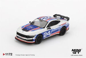 MiniGT MGT01172-L Ford Mustang Dark Horse No.24 Ford Performance Racing School (LHD) - 1:64 Scale