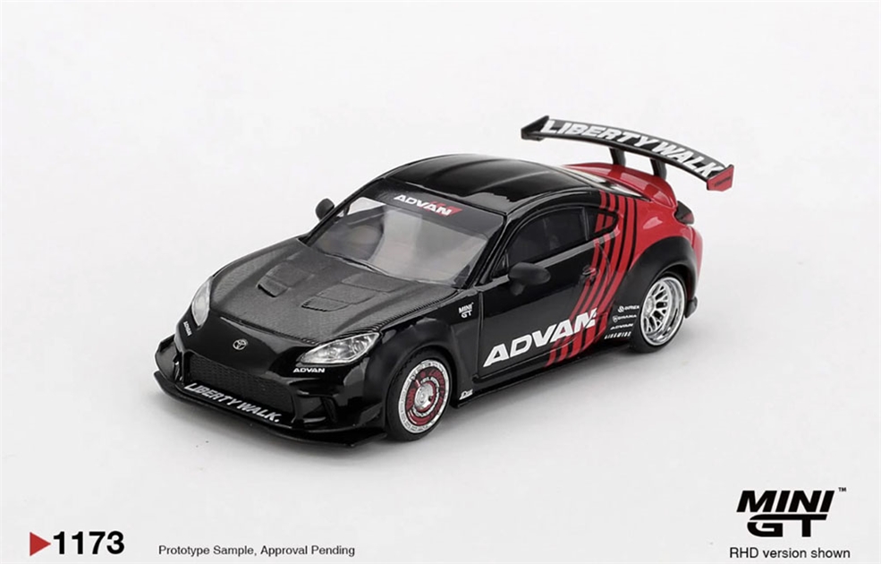MiniGT MGT01173-R Toyota GR86 LB Nation Advan (RHD) - 1:64 Scale