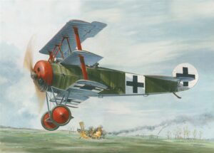 Roden PKROD601 German Air Force Fokker Dr.I WWI Fighter Aircraft - 1:32 Scale