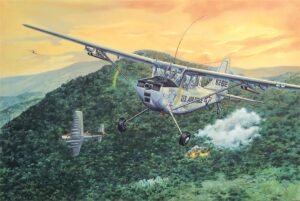 Roden PKROD619 US Air Force Cessna L-19/O-1 Bird Dog Observation Aircraft - 1:32 Scale