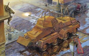 Roden PKROD704 German Army SdKfz 232 Armoured Car - 1:72 Scale