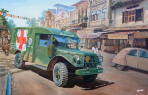 Roden PKROD811 US Army Dodge M42 US ¾ton 4x4 Ambulance - 1:35 Scale