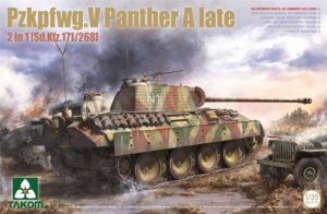 Takom PKTAK02176 German Army WWII PzKpfw V Panther A Late 171/268 Medium Tank 2 in 1 - 1:35 Scale