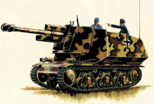 Trumpeter PKTM00353 German Army LeFH18(Sf) 10.5cm auf Geschutzwagen 39H(f) Gun - 1:35 Scale