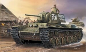 Trumpeter PKTM00356 Soviet Army KV-1 Mod Small Turret Heavy Tank - 1:35 Scale