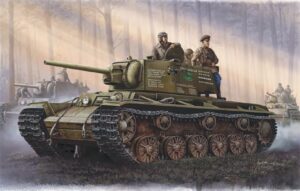 Trumpeter PKTM00358 Soviet Army KV-1 Mod Simplified Turret Heavy Tank - 1:35 Scale