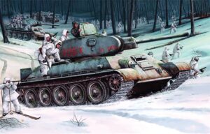 Trumpeter PKTM00905 Soviet Army T-34/76 Model 1942 Medium Tank - 1:16 Scale