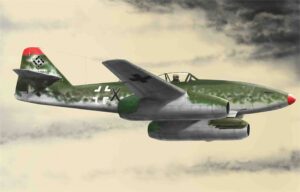 Trumpeter PKTM01318 German Air Force Messerschmitt Me 262 A-2a Fighter Aircraft - 1:144 Scale