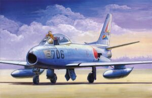 Trumpeter PKTM01321 US Air Force F-86-F-40 Sabre Fighter Aircraft - 1:144 Scale