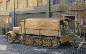 Trumpeter PKTM01507 German Army SdKfz 7 8T (Late) Half-Track Vehicle - 1:35 Scale