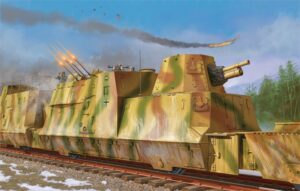 Trumpeter PKTM01511 German BP42 Kanonen und Flakwagen Armoured Train - 1:35 Scale