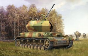 Trumpeter PKTM01520 German Army FlaK43 3.7cm Flakpanzer IV 'Ostwind' Anti-Aircraft Tank - 1:35 Scale