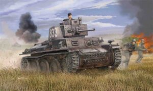 Trumpeter PKTM01577 German Army Panzer 38(t) Ausf E/F Light Tank - 1:35 Scale