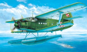 Trumpeter PKTM01606 Russian Air Force Antonov An-2 Colt Multi-Purpose Aircraft on Floats - 1:72 Scale
