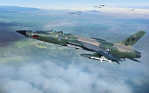 Trumpeter PKTM01618 US Air Force F-105G Wild Weasel Fighter Aircraft - 1:72 Scale