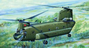 Trumpeter PKTM01621 US Army CH-47A Chinook Transport Helicopter - 1:72 Scale
