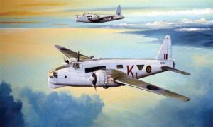 Trumpeter PKTM01633 British Royal Air Force Vickers Wellington GR Mk IXV Bomber Aircraft - 1:72 Scale