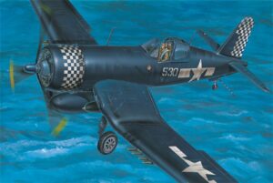 Trumpeter PKTM02221 US Navy F4U-1D Corsair Fighter Aircraft - 1:32 Scale