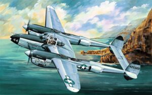 Trumpeter PKTM02227 US Navy P-38L-5-L0 Lightning Fighter Aircraft - 1:32 Scale