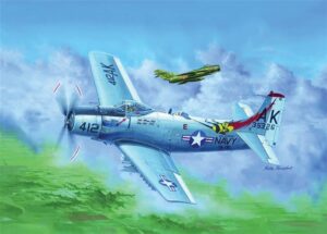 Trumpeter PKTM02253 US Navy A-1H AD-6 Skyraider Attack Aircraft - 1:32 Scale