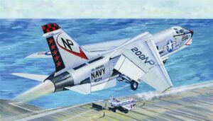 Trumpeter PKTM02273 US Navy F-8J Crusader Fighter Aircraft - 1:32 Scale