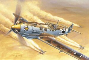 Trumpeter PKTM02290 German Air Force Messerschmitt Me Bf 109E-4/Tropical Fighter Aircraft - 1:32 Scale