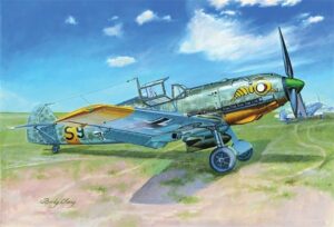 Trumpeter PKTM02291 German Air Force Messerschmitt Me Bf 109E-7 Fighter Aircraft - 1:32 Scale