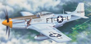 Trumpeter PKTM02401 USAAF P-51D Mustang IV Fighter Aircraft - 1:24 Scale