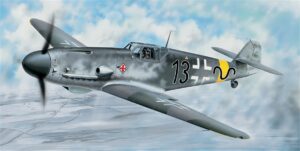 Trumpeter PKTM02406 German Air Force Messerschmitt  Me Bf 109G-2 Fighter Aircraft - 1:24 Scale