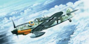 Trumpeter PKTM02407 German Air Force Messerschmitt Me Bf 109G-6 (Early) Fighter Aircraft - 1:24 Scale